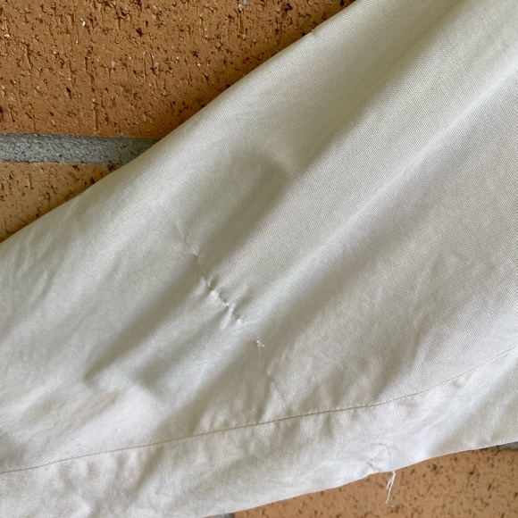 The Complex 100% Silk White Button Down Shirt Petite L - Picture 6 of 6